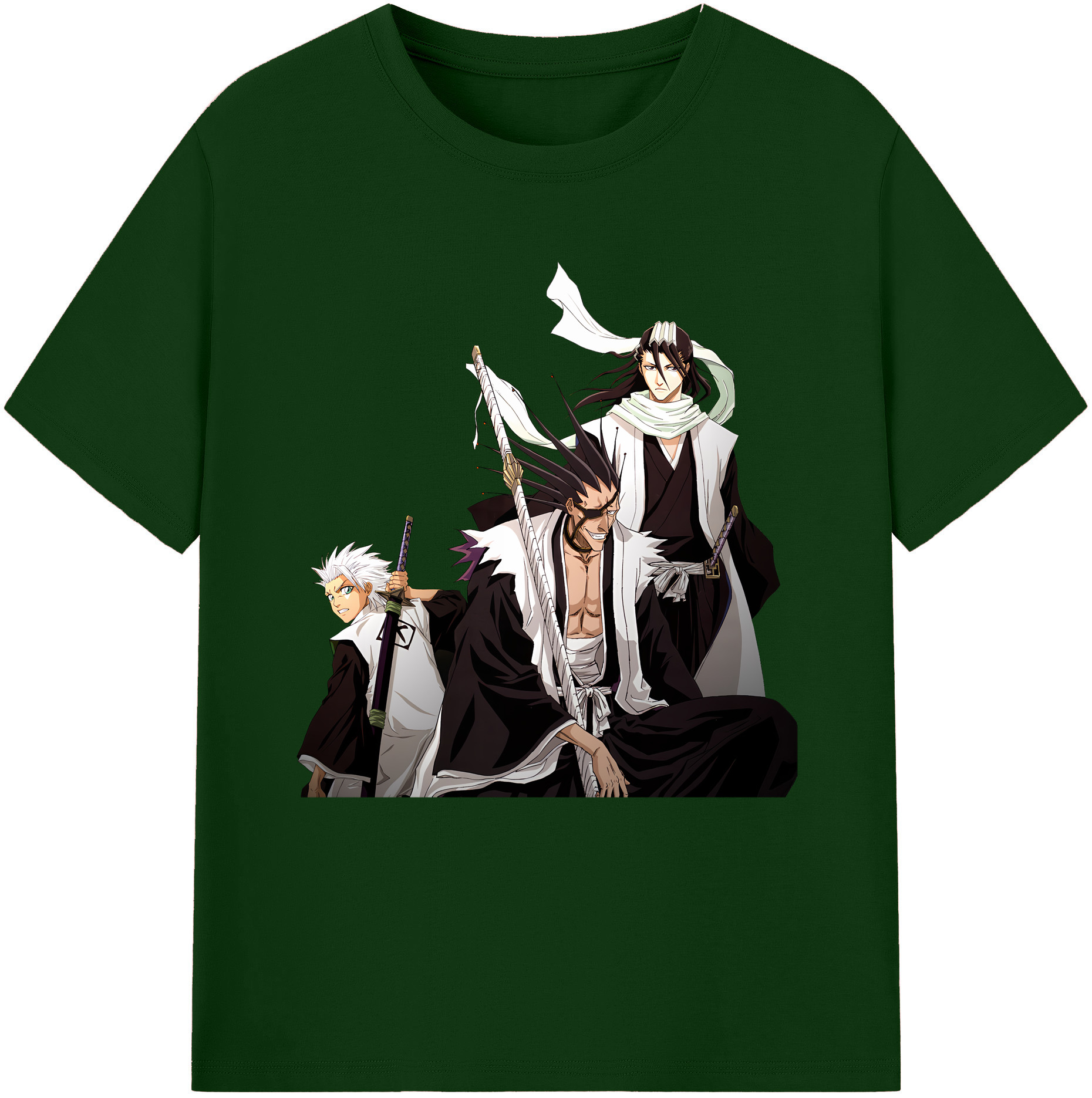 （画像用） ブリーチ ざらき けんぱち BLEACH Zaraki Kenpachi 綿100％半袖Tシャツ（フロントプリント）